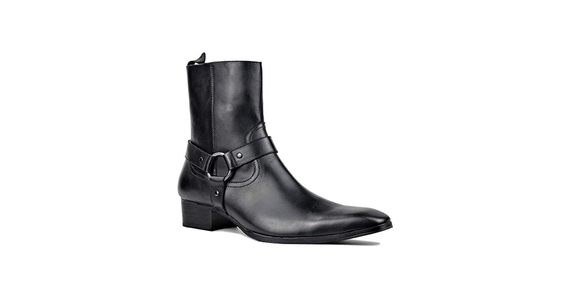 Amazon.com | OSSTONE Men Chelsea Ankle Boots Leather Chukka